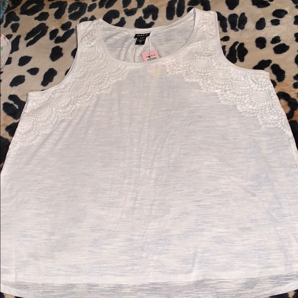 Torrid white tank top